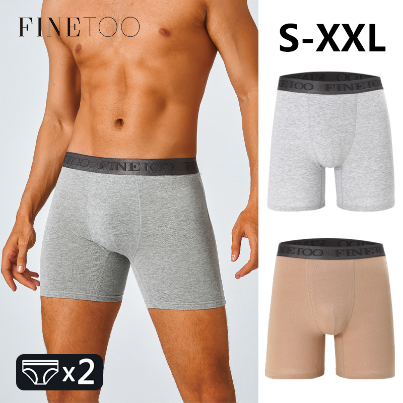2pcs Cotton Long Boxers For Me – Boxer Shorts Modal Bewertung und Preis