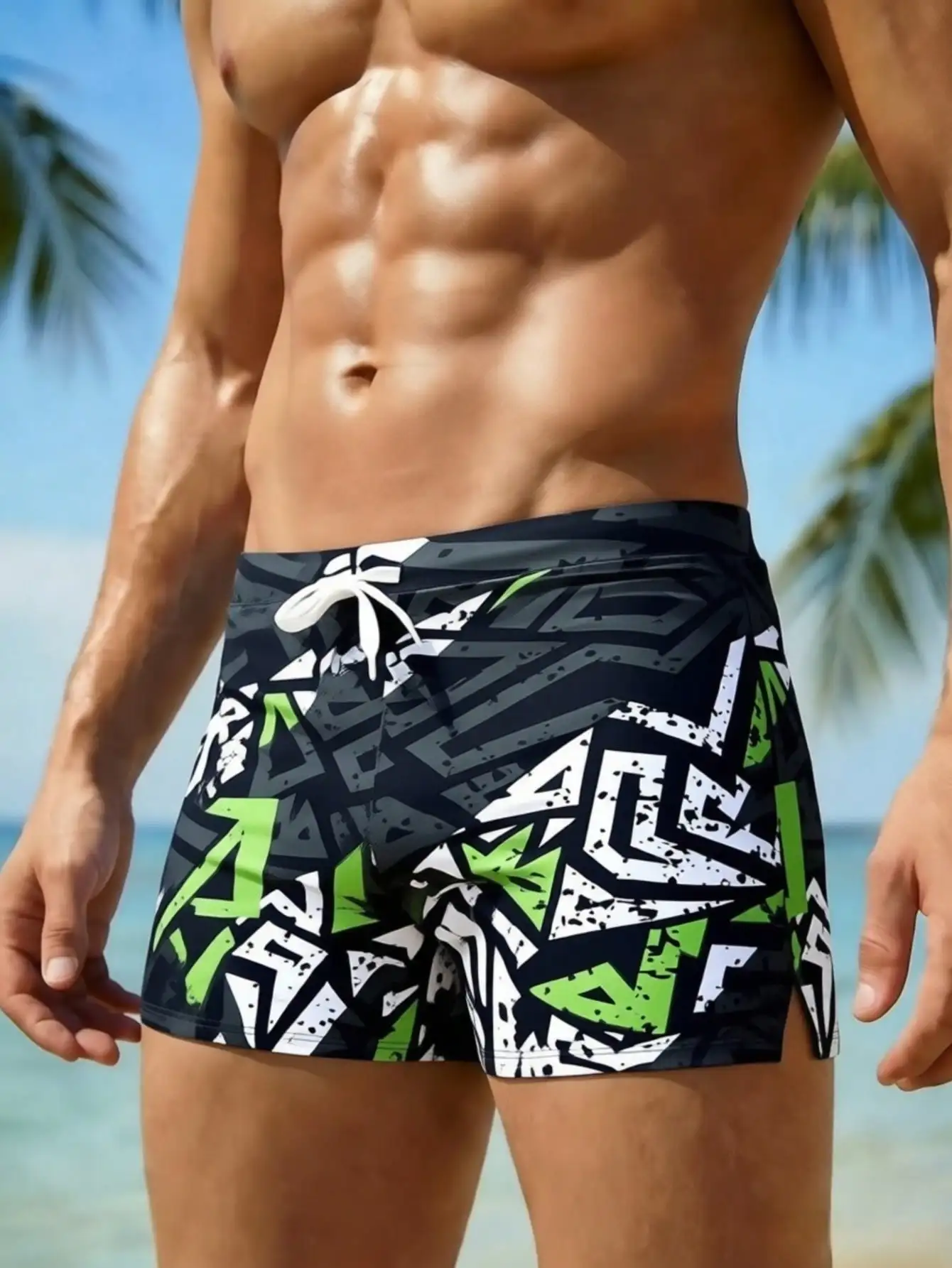 Men's Fashion Printed Pattern  – Bamboo Fiber Trunk Bewertung und Preis