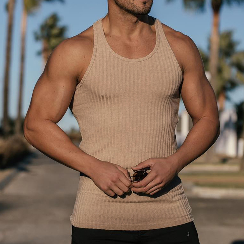 2024 Summer new men V-neck Ves – Undershirt Crew Neck Bewertung und Preis