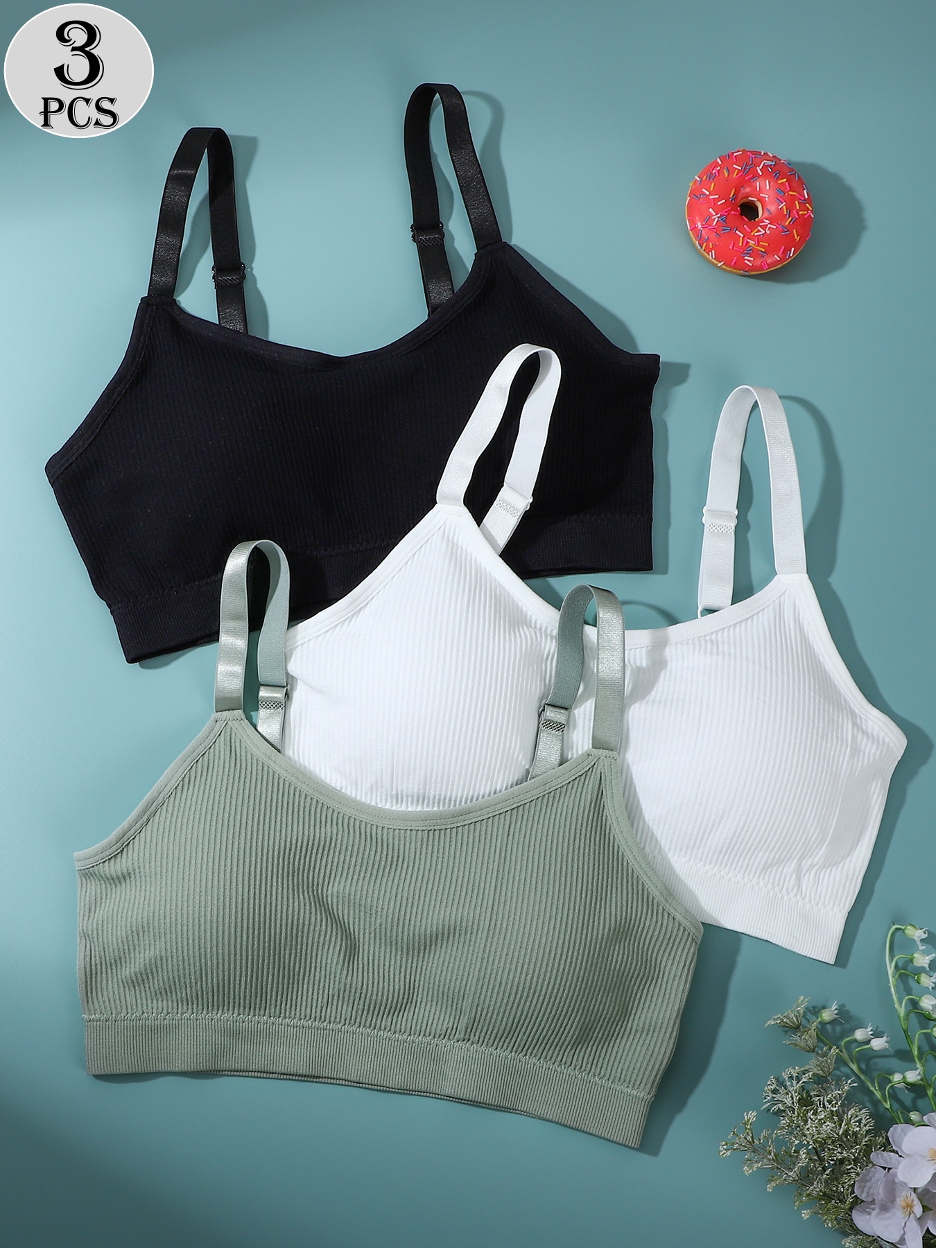 3-Pack - Women's Sports Bra -  – Multi Pack Underwear Bewertung und Preis