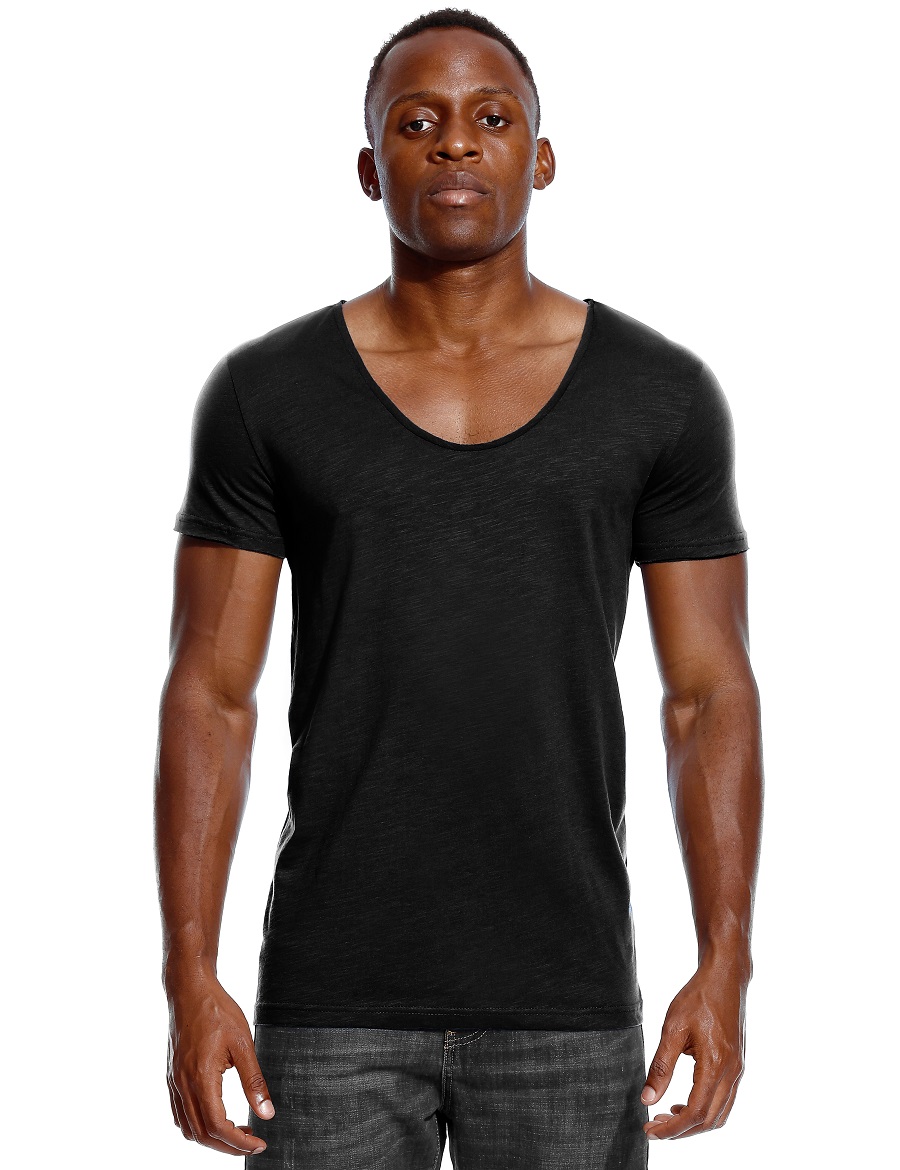 Scoop Neck T Shirt for Men Low – Undershirt Crew Neck Bewertung und Preis