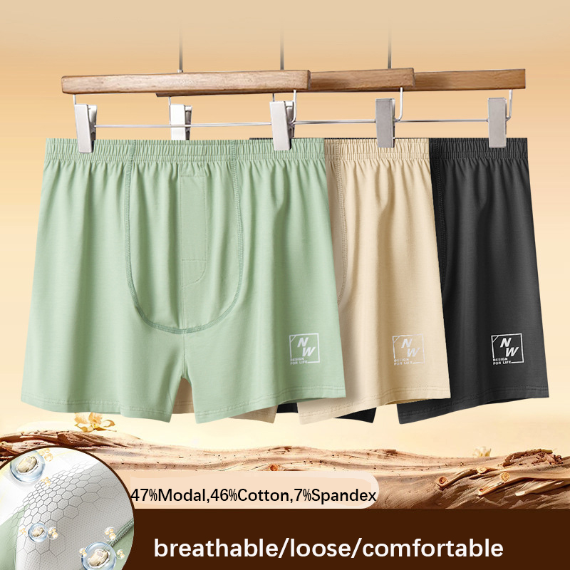 Solid Color Men Underwear Boxe – Boxer Shorts Modal Bewertung und Preis