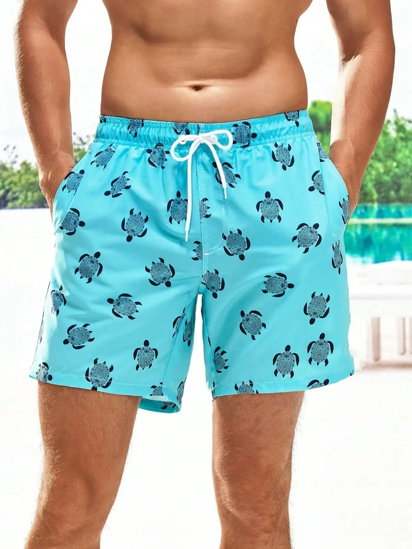 Men's Beach Shorts Summer Fash – Bamboo Fiber Trunk Bewertung und Preis