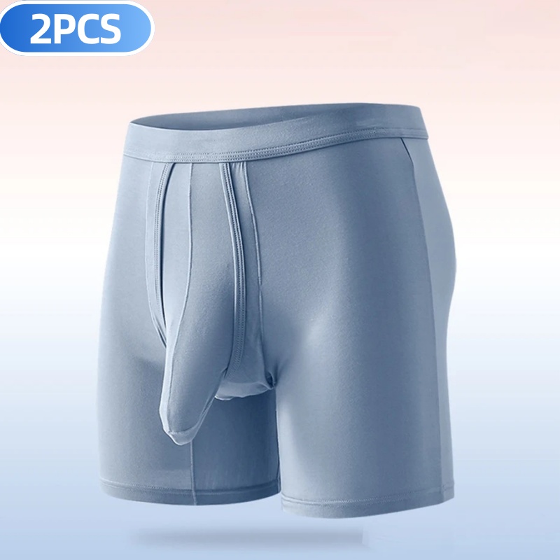 2PCS Mens Long Legs Underwear  – Long Leg Trunk Men Bewertung und Preis