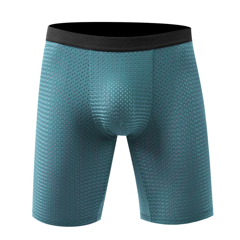 Men's Boxers Shorts Ice Silk M – Long Leg Trunk Men Bewertung und Preis