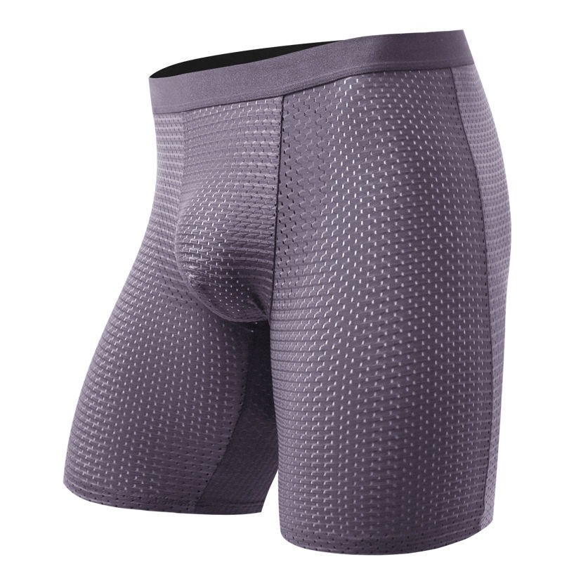 Men's Boxers Shorts Ice Silk M – Long Leg Trunk Men Bewertung und Preis