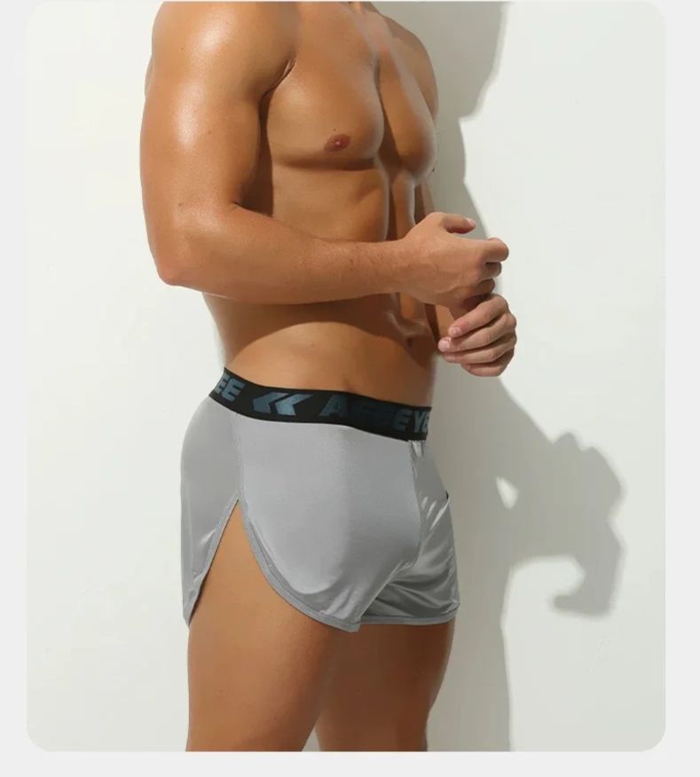 Men's Solid Color Underwear bo – Mesh Sport Boxer Bewertung und Preis