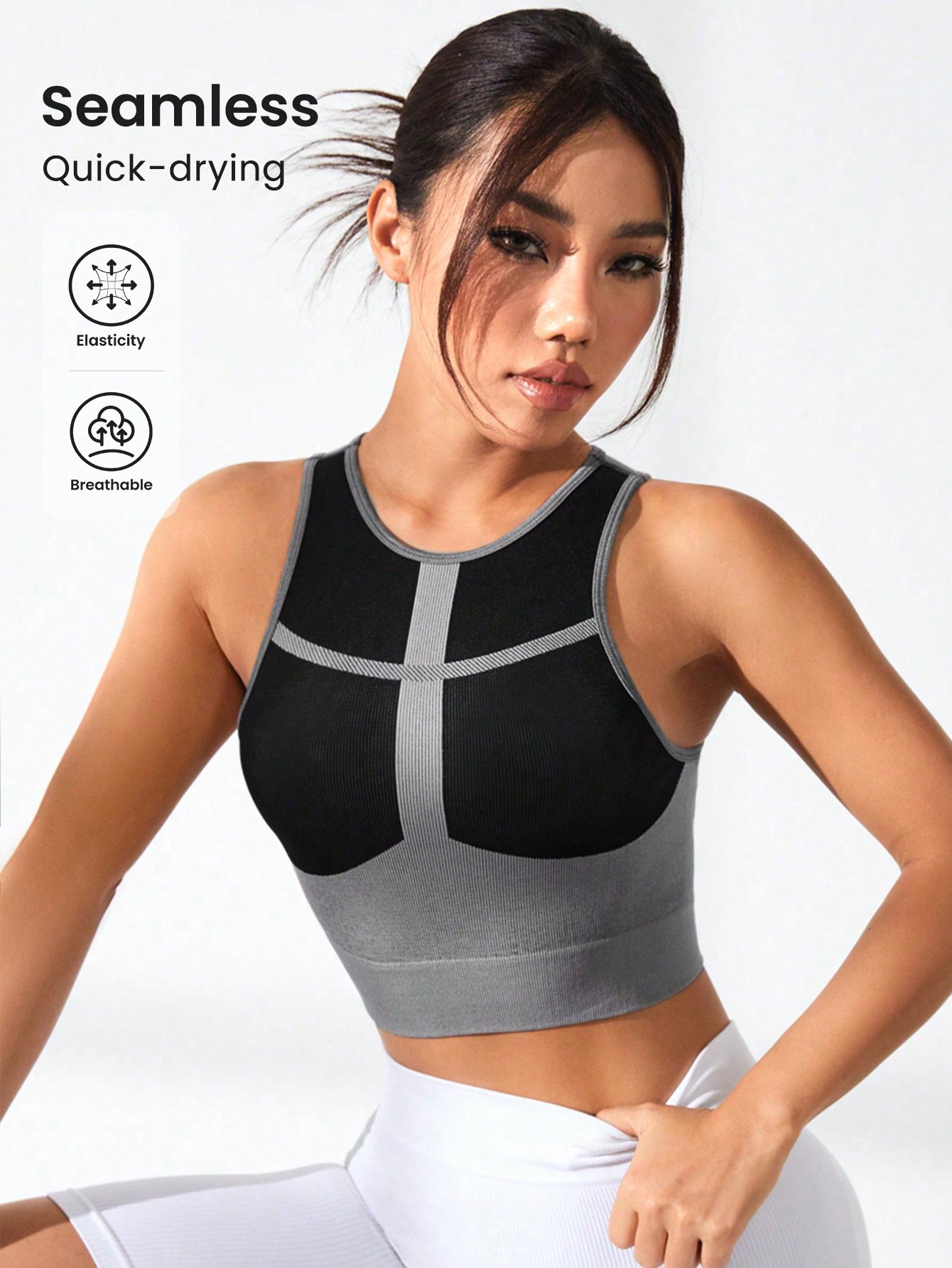 Women Color Block Cross Line R – Tank Top Ribbed Bewertung und Preis
