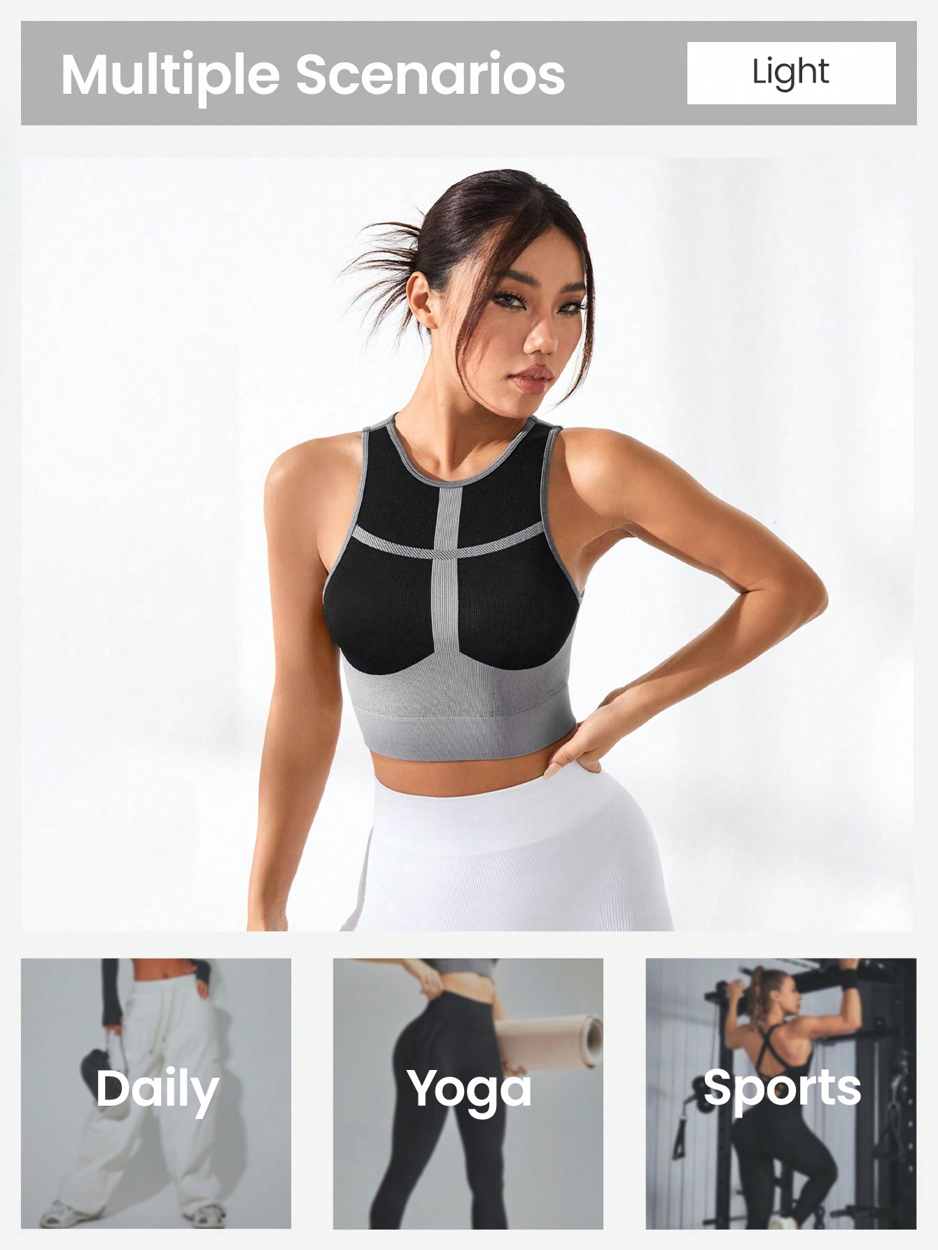 Women Color Block Cross Line R – Tank Top Ribbed Bewertung und Preis