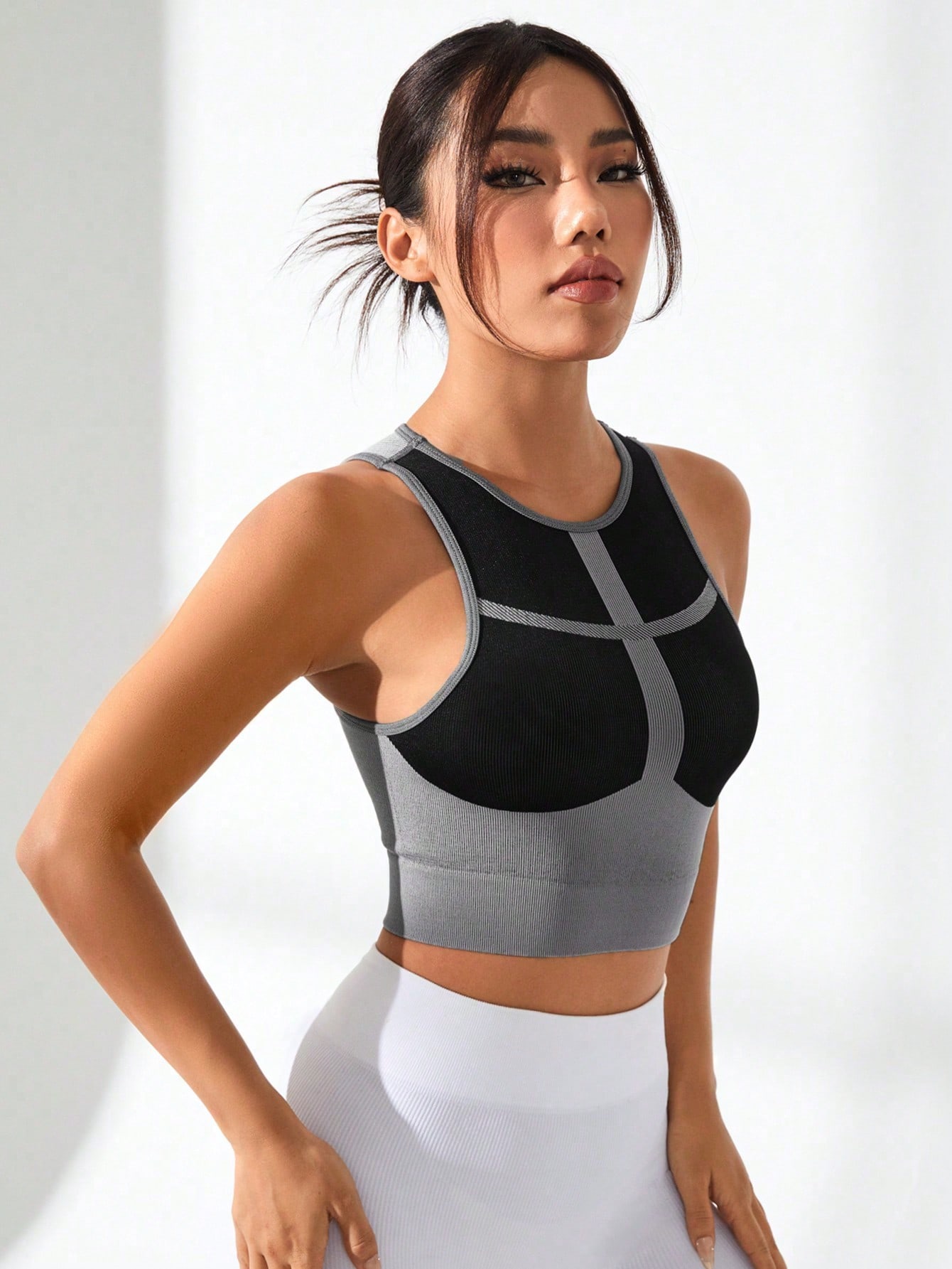 Women Color Block Cross Line R – Tank Top Ribbed Bewertung und Preis