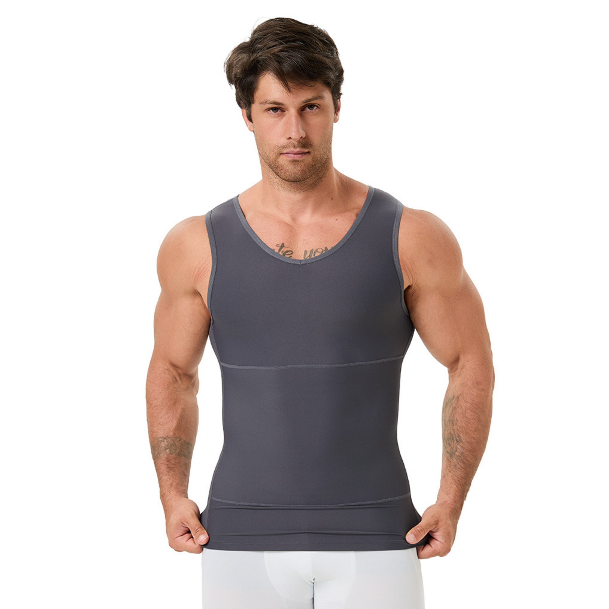 Men's V Neck Compression Shape – Undershirt Crew Neck Bewertung und Preis