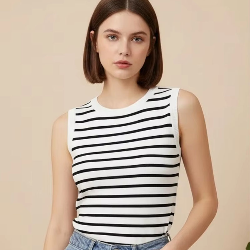 One Size Short Striped Ice Sil – Sleeveless Undershirt Bewertung und Preis