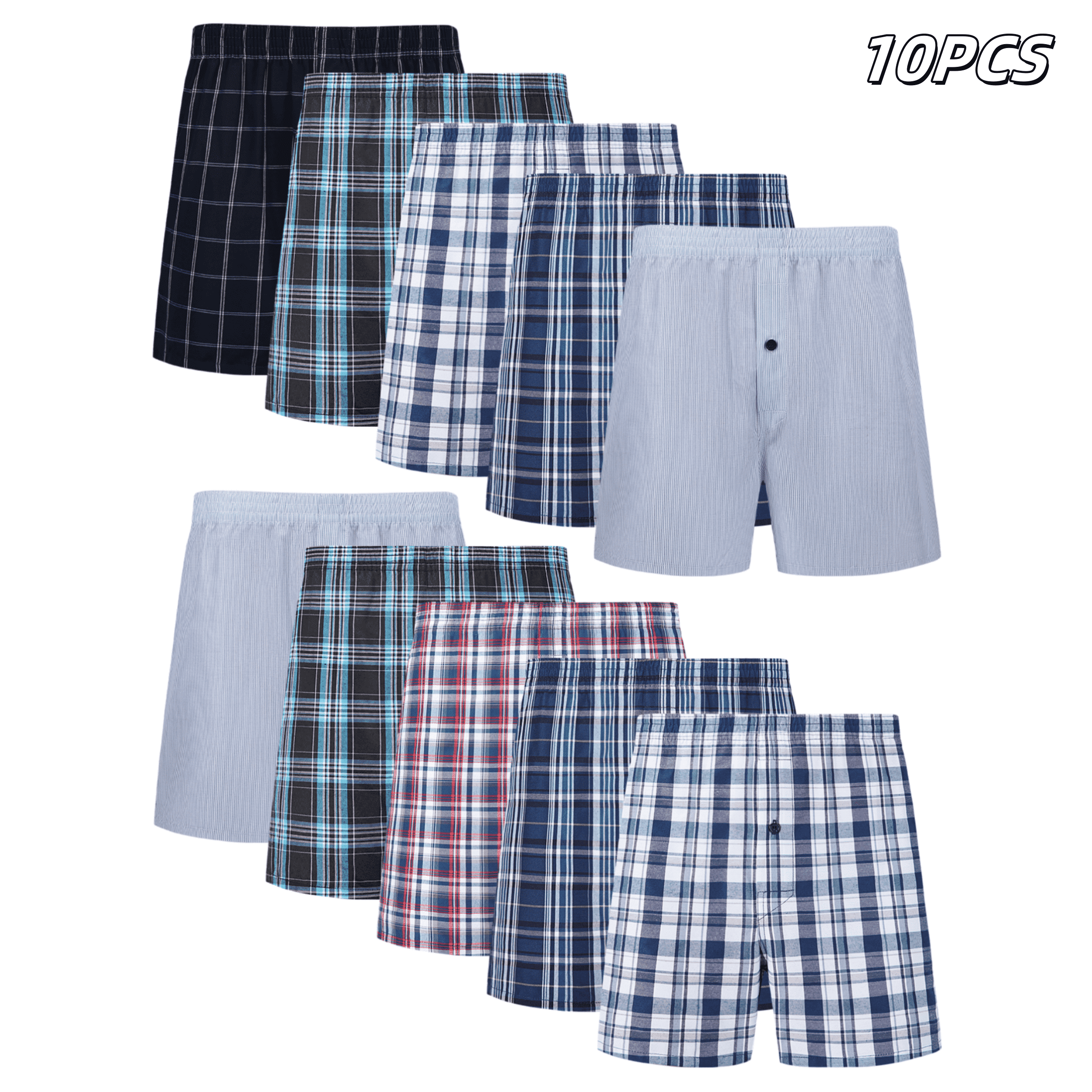 10pcs Men's Underwear Spring/S – Boxer Brief Pack Cotton Bewertung und Preis