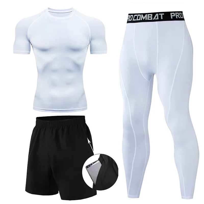 3 Pieces Fitness Suits Athleti – Compression Shorts Athletes Bewertung und Preis