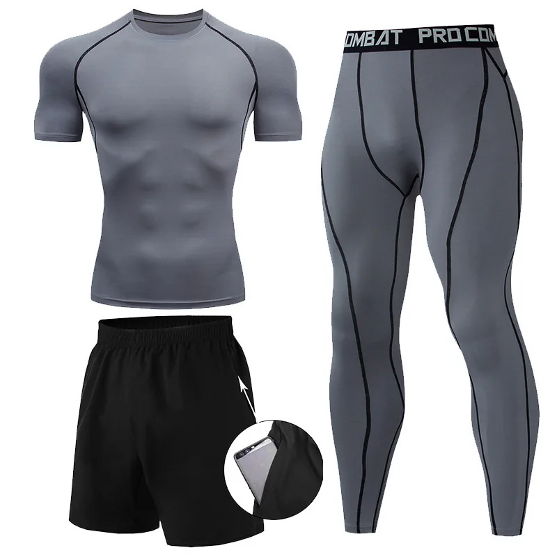 3 Pieces Fitness Suits Athleti – Compression Shorts Athletes Bewertung und Preis