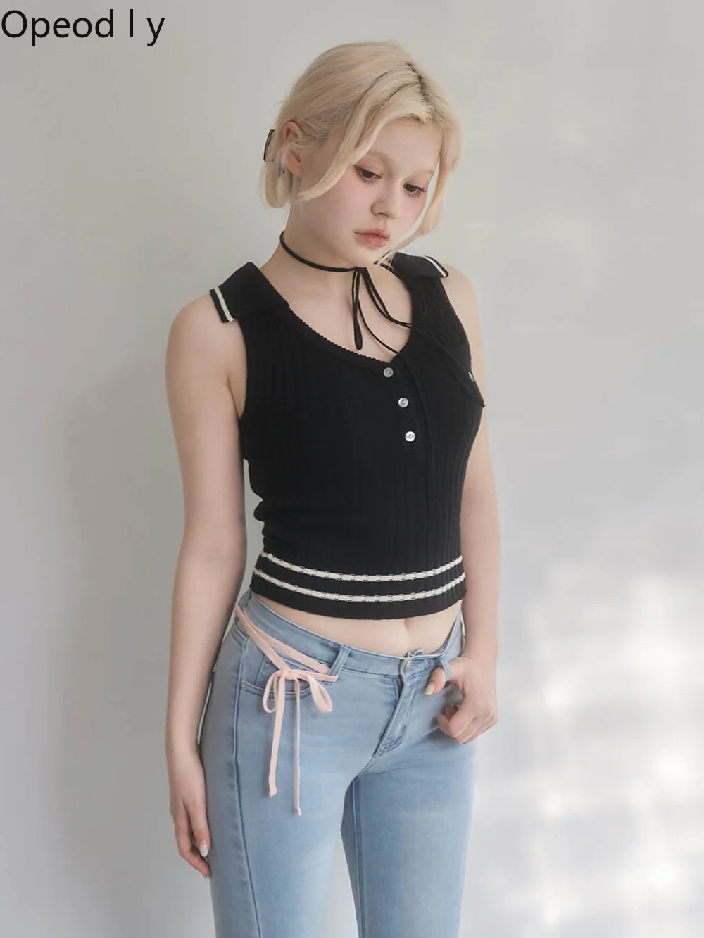 Japanese Sweet Lapel Twist V-n – Suspender Tank Top Bewertung und Preis