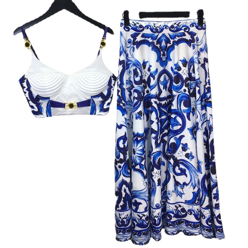 Summer Bohemain Blue And White – Suspender Tank Top Bewertung und Preis