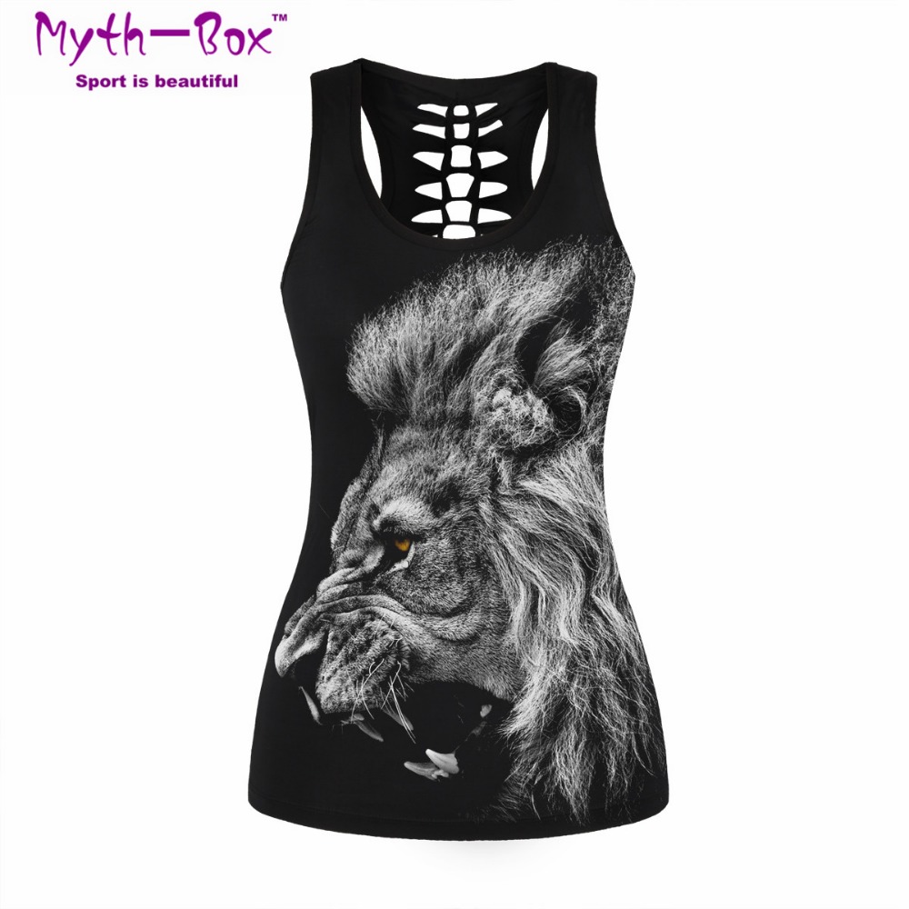 Women Sport Vest Bad Cat Print – Sleeveless Undershirt Bewertung und Preis