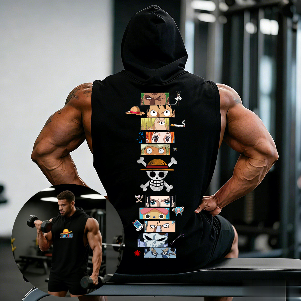 One Piece Anime Hoodie Sleevel – Sleeveless Undershirt Bewertung und Preis