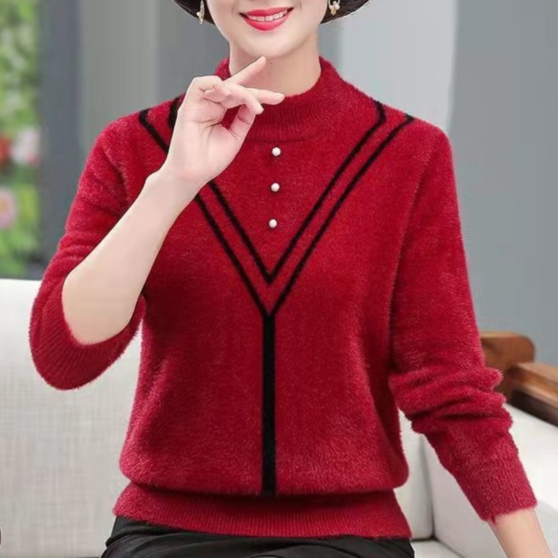 Women's Autumn Winter Solid Fl – Undershirt Crew Neck Bewertung und Preis