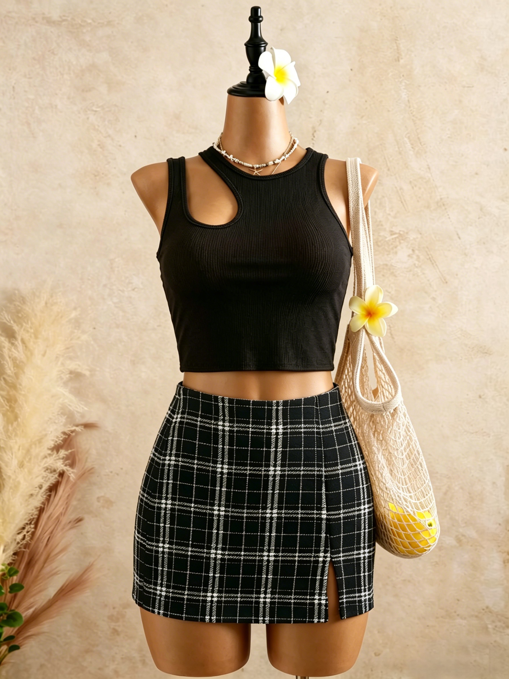 2 Piece Outfits Women Cutout R – Tank Top Ribbed Bewertung und Preis