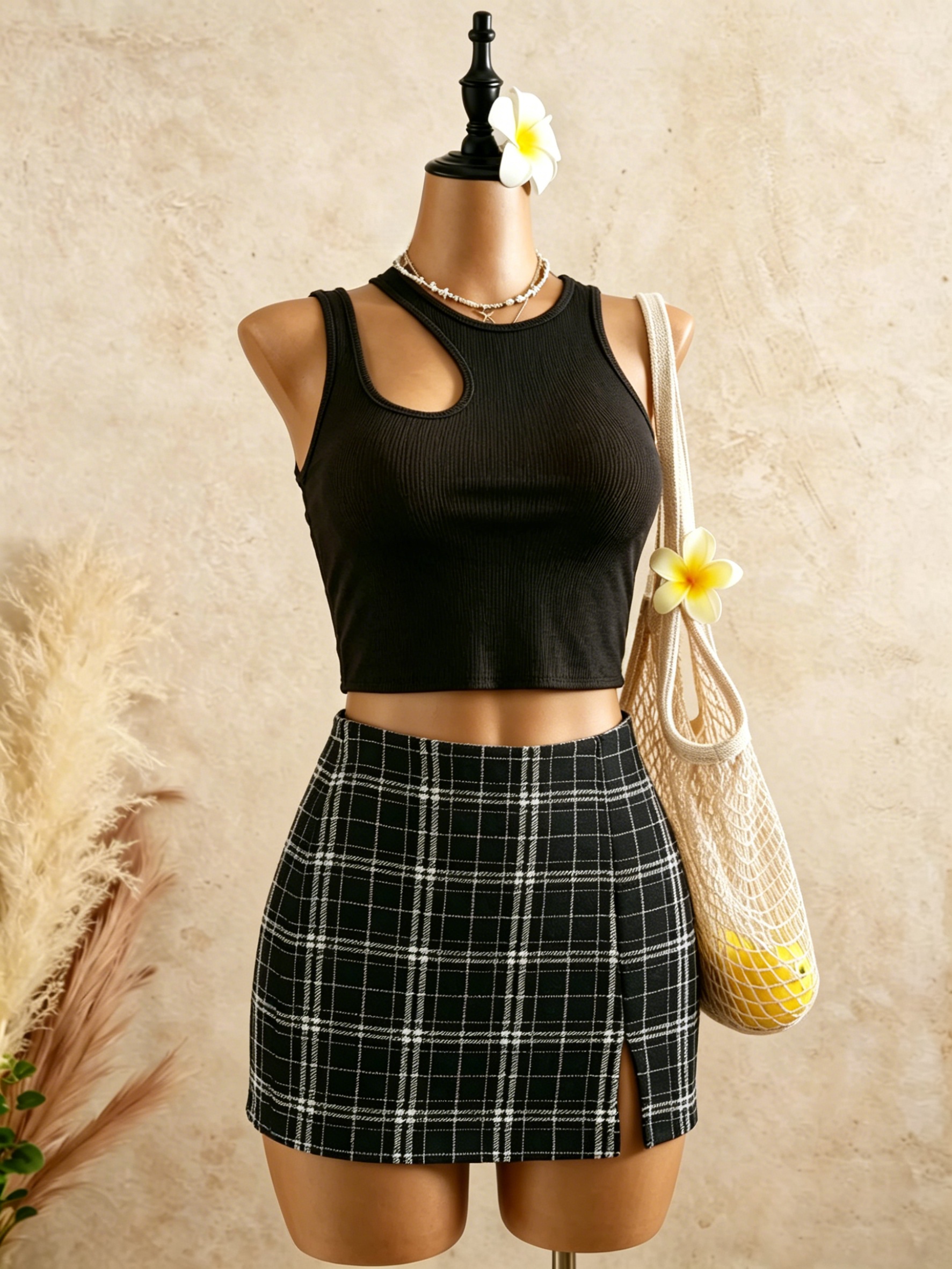 2 Piece Outfits Women Cutout R – Tank Top Ribbed Bewertung und Preis