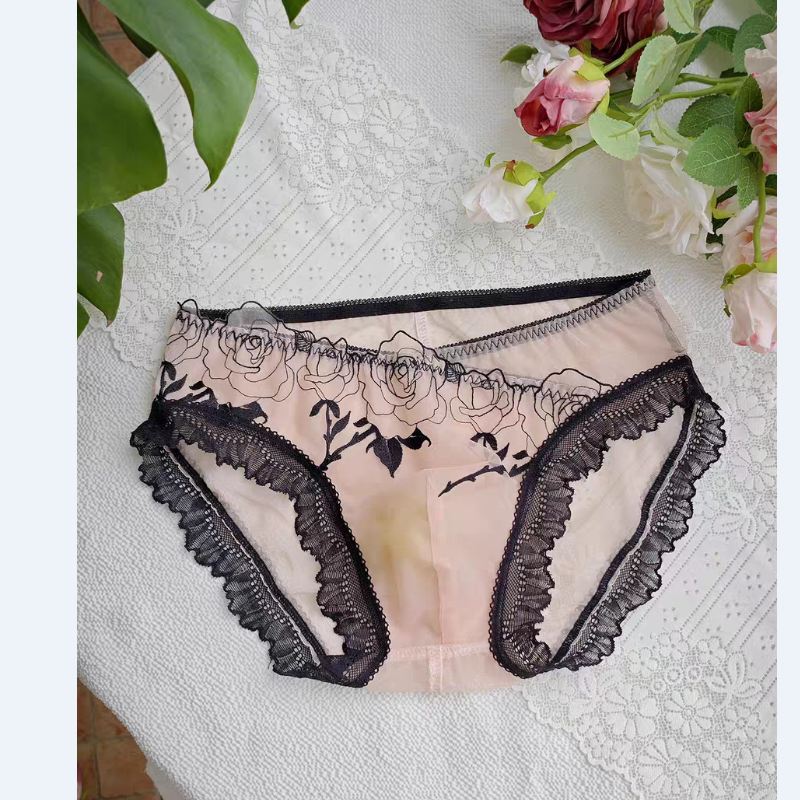 Men's Elegant Embroidery Lace  – Pouch Boxer Pouch Bewertung und Preis