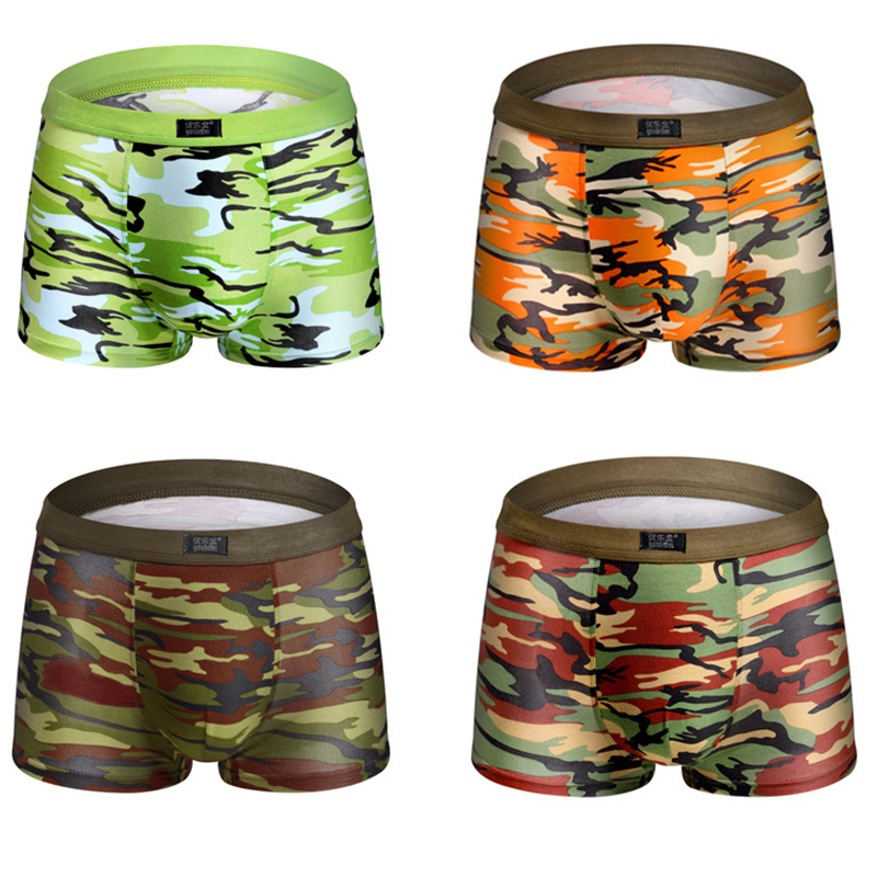 4pcs/lot Camouflage Boxer Men  – Multi Pack Underwear Bewertung und Preis