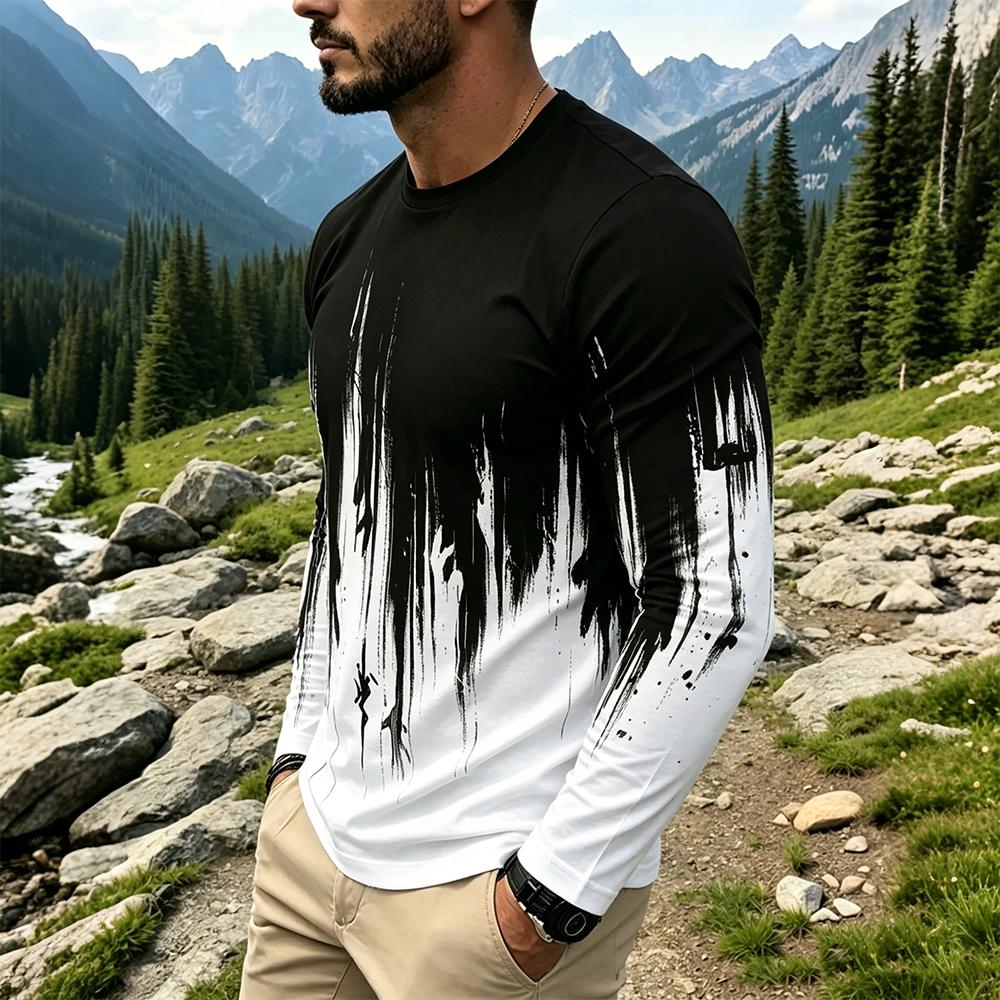 Men's Gradient Ink Splash Long – Base Layer Top Bewertung und Preis